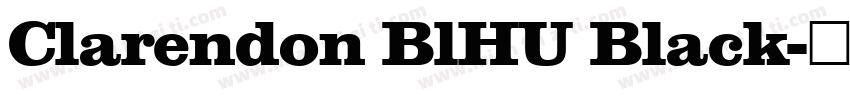 Clarendon BlHU Black字体转换